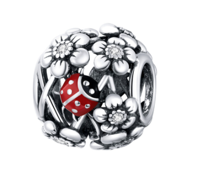 Yinziyun Secret Garden S925 Contas de prata Crie seu charme pessoal com este pingente de prata. Perfeito para pulseiras e colares. Adicione elegância ao seu visual. — foto 1