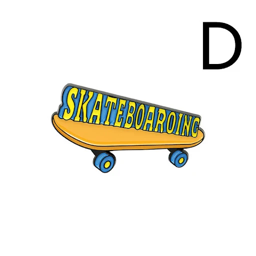 Title 6, Broche Creativo de Patineta Pin para Mochila o ...