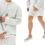White grey suit