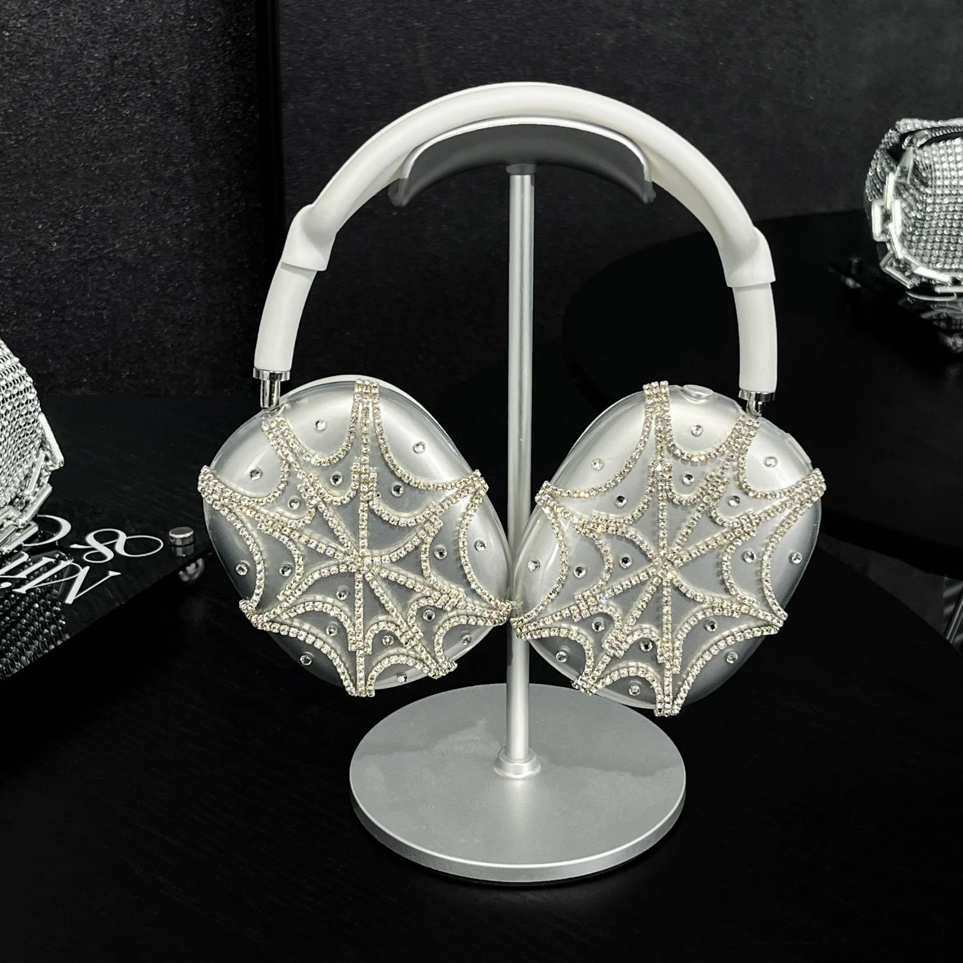 Title 2, Handcrafted Diamond Studded Headset Protective ...
