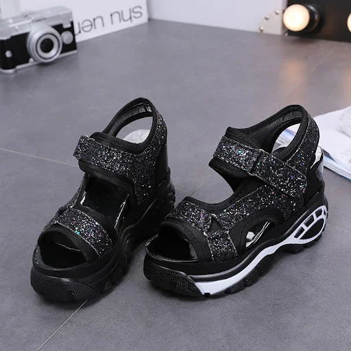 Title 4, Platform sandalen voor dames Wig platform schoe...