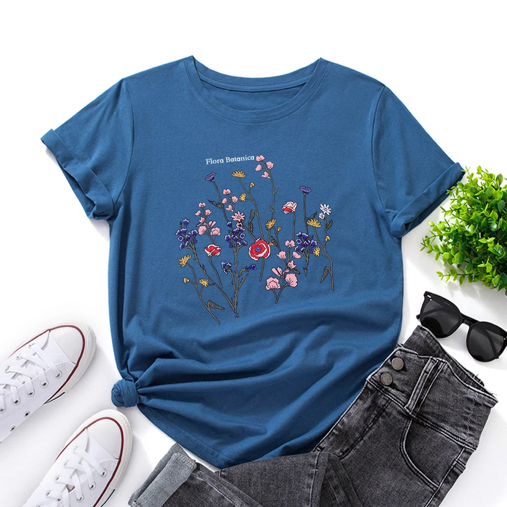 Dames Losse Ronde Hals T-shirt met Korte Mouwen Comfortabel en Zacht Perfect voor Casual Draagcomfort Ideaal voor Dagelijks Gebruik — foto 4