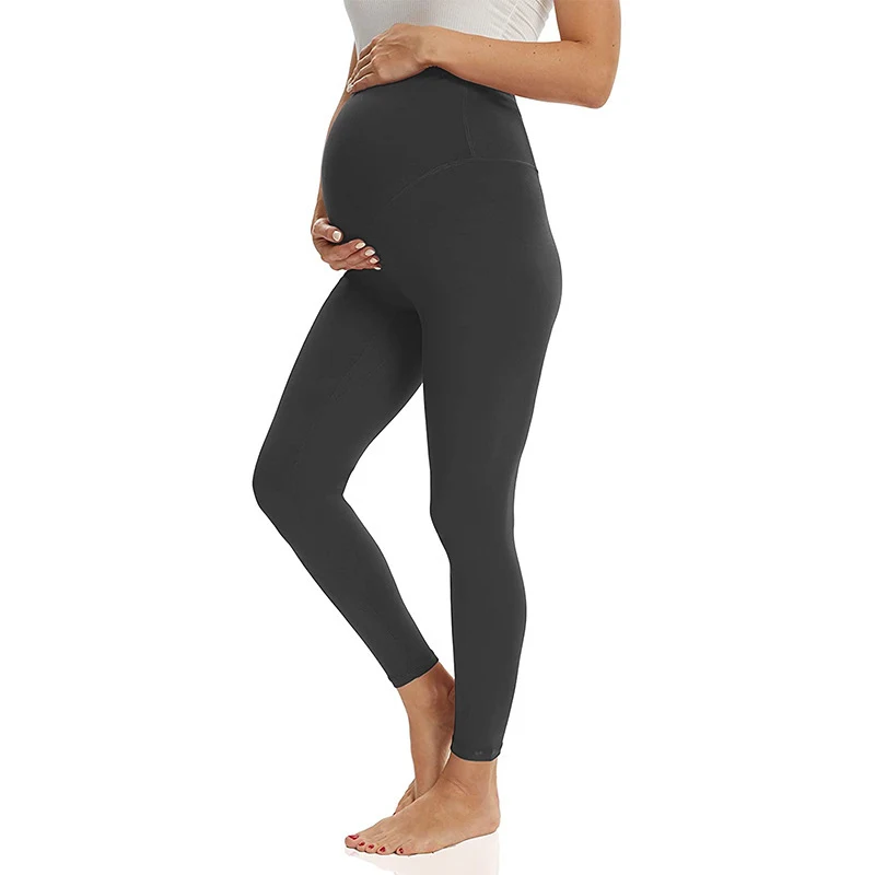 Bauchgurt Schwangerschaft Yoga Umstandshose Unterstützung und Komfort Yogahose für Schwangere Frauen Modische Umstandshose — foto 7
