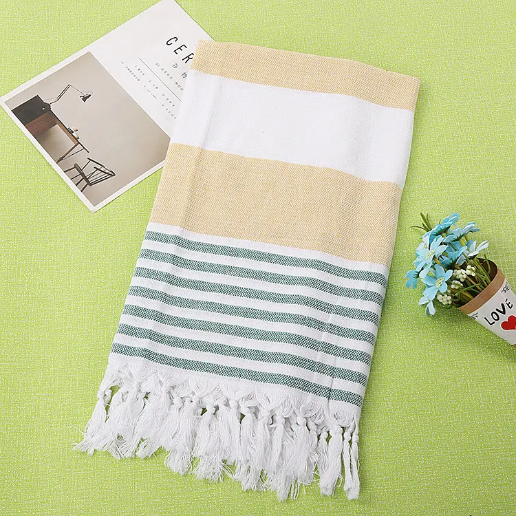 Title 37, Tassel stripe beach cotton children towel perfe...