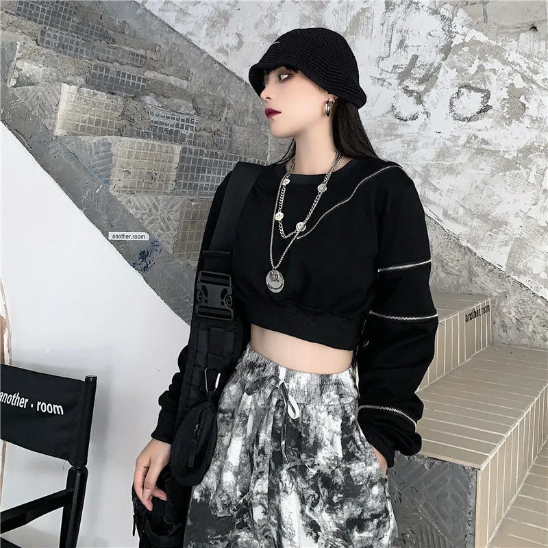 Suéteres de gola redonda roupas femininas primavera e outono fino novo — foto 6