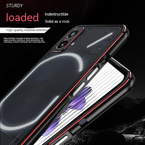 Title 7, Capa protetora para celular com armação de meta...