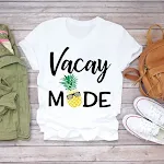 Camiseta feminina estampada de manga curta na moda — foto 10