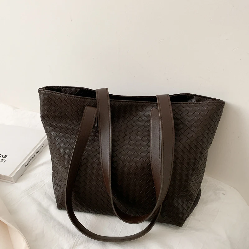 Bolsa tote grande de um ombro só para celebridades da internet, fashion, simples e versátil, bolsa de ombro com grande capacidade para o seu dia a dia. — foto 1