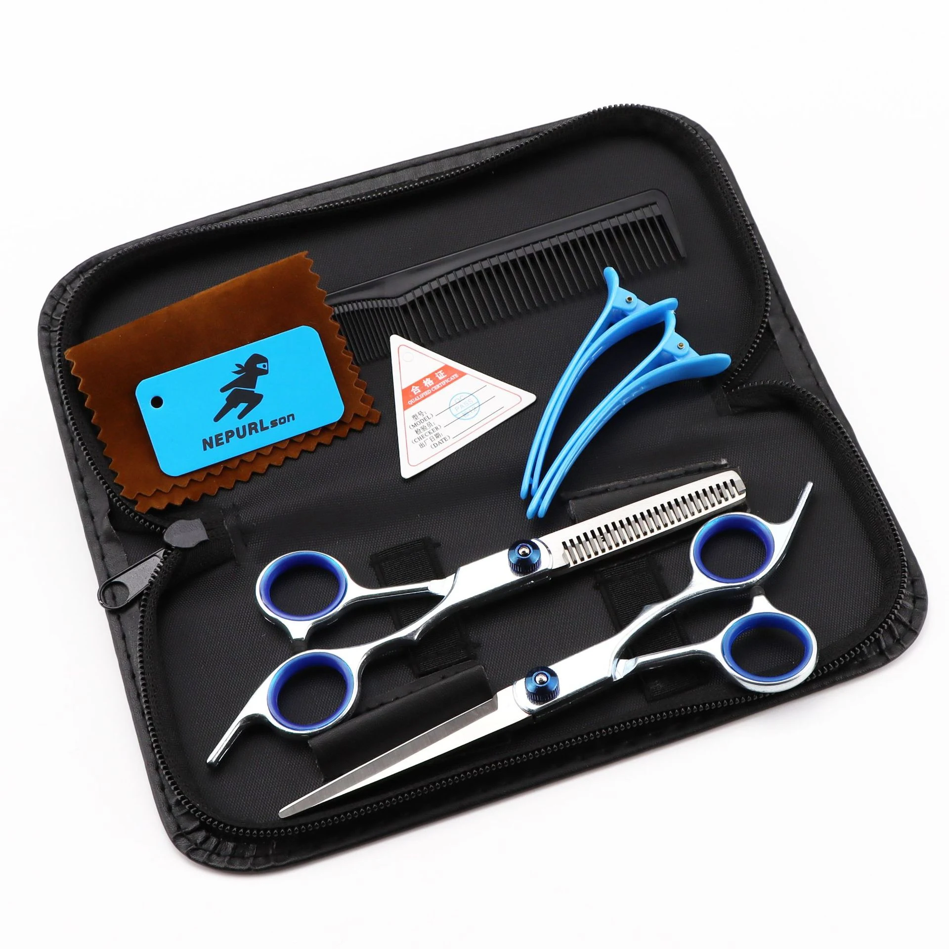 Máquina de cortar cabelo doméstica de 6.0 polegadas, para cortes precisos e fáceis em casa. Lâminas afiadas e design ergonômico, uso familiar ideal. — foto 2