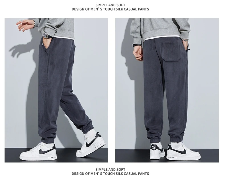 Title 11, Dicke, lockere, doppelseitige Samt-Sporthose fü...