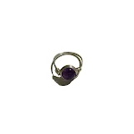 Anel de ágata ametista fashion simples e natural. Design elegante e moderno. Joia delicada para mulheres que buscam sofisticação e beleza natural. — foto 5