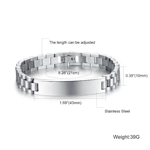 Title 1, Pulsera de acero de titanio para hombres
