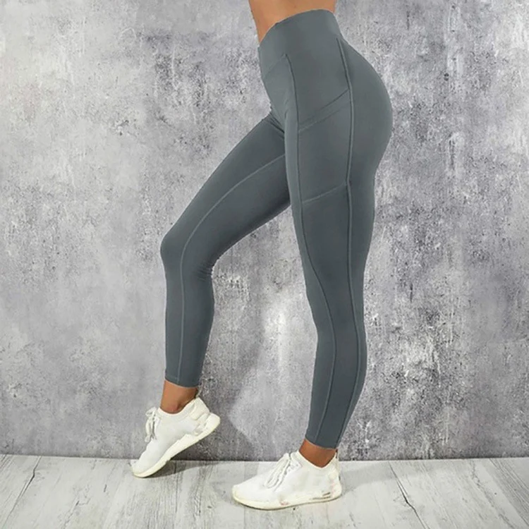 Title 3, Damen Leggings, einfarbig, hoher Bund, Fitness,...