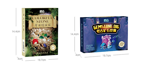 Title 1, Kit de Escavação Arqueológica de Gemas, Minério...
