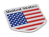 Alloy National Flag Car Decoration Metal Car Sticker. Show your national pride with this durable, stylish, and easy-to-a — photo 4