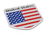 Alloy National Flag Car Decoration Metal Car Sticker. Show your national pride with this durable, stylish, and easy-to-a — photo 4