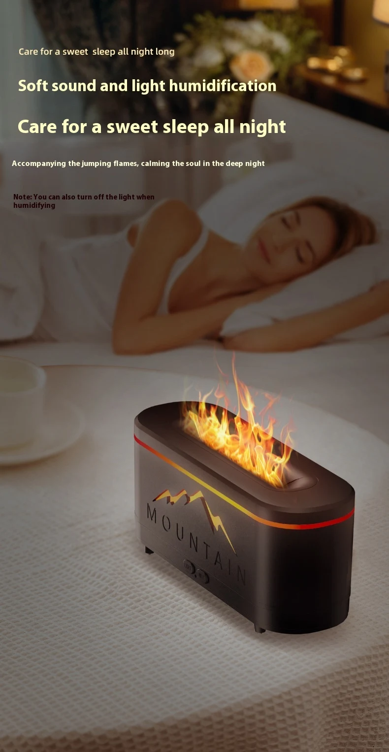 Title 6, Mini Simulation Flame Ultrasonic Aroma Diffuser...