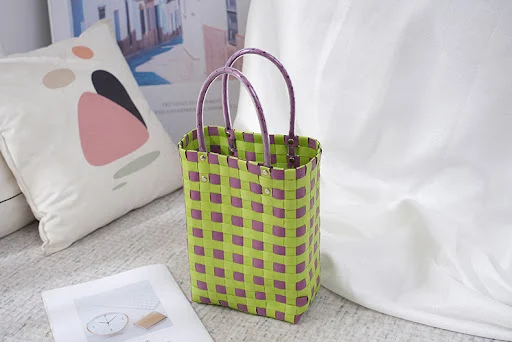 Title 32, Bolsa feminina de moda com tecido diagonal esti...