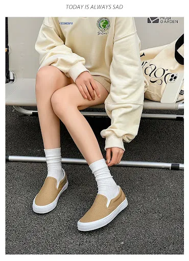 Title 10, Korean-style couple sports breathable one pedal...