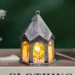 Decoração de Natal Infantil Luminosa Presente Retro Abajur Pequeno Decoração de Mesa Luz Noturna Festiva e Encantadora — foto 6