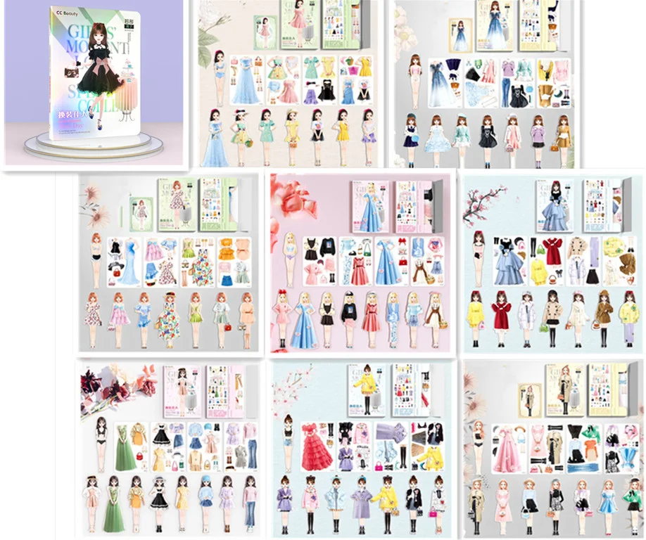 Magnetic Dressing Stickers Baby Clothing Stickers Book Toys Dress up fun with reusable stickers for creative play and le — photo 20