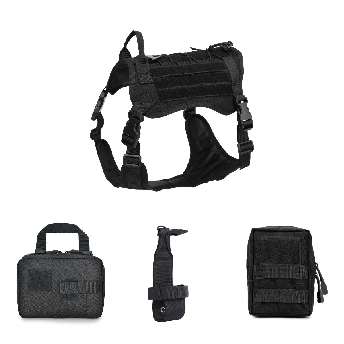 Outdoor Tactical Training Dog Clothes Large Dog Vest Camouflage Pet Vest Durable and functional canine wear for training — photo 1