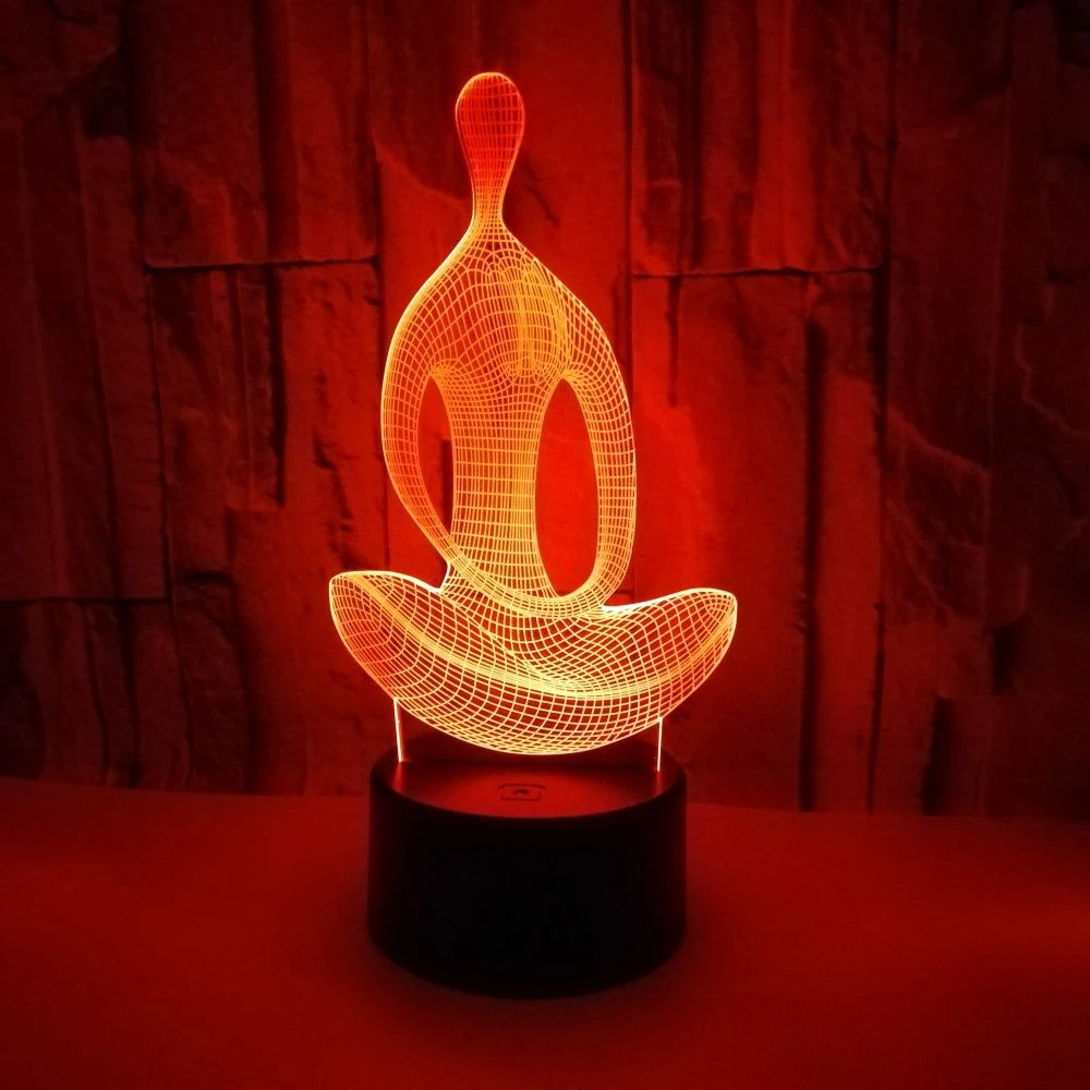 Title 6, Yoga Meditator Colorful Touch 3D Stereo Small N...