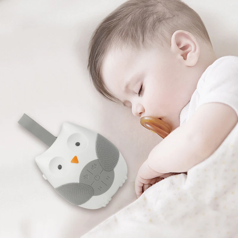 Pingente de Carrinho de Bebê Coruja com Caixa de Música Calmante. Acabe com a agitação do bebê com músicas suaves e design fofo. Ideal para acalmar. — foto 6