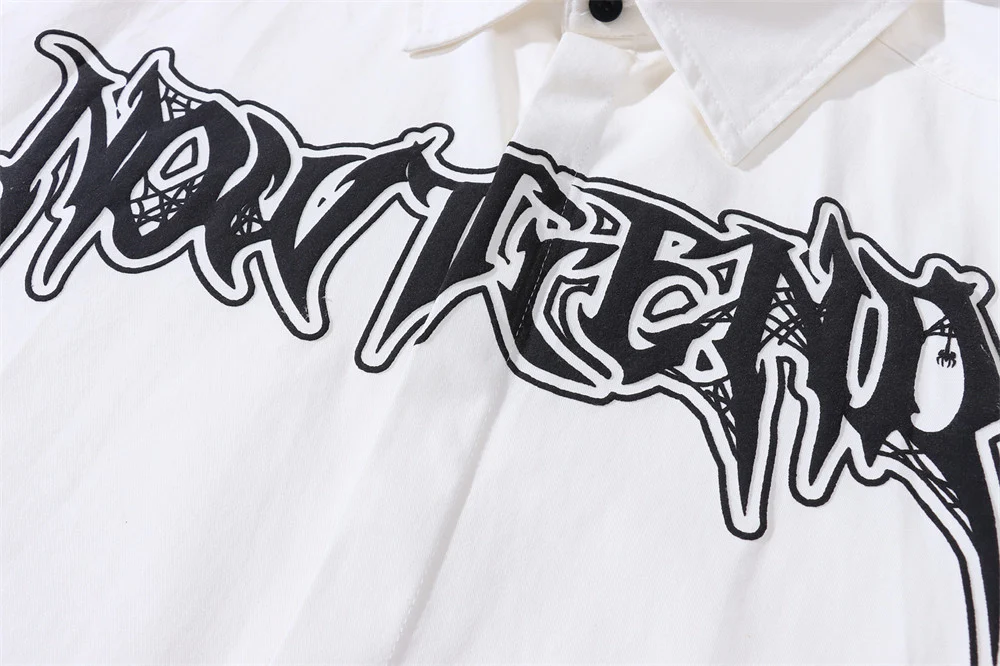 Camiseta masculina de manga longa com estampa de letras em espuma Estilo High Street Perfeita para um visual moderno e confortável. — foto 9