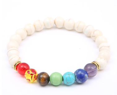 Pulseira de contas de pedra natural — foto 17