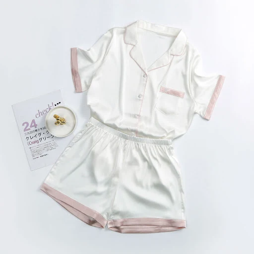 Title 3, Ice Silk Pajamas Womens Short Student Suit Loo...