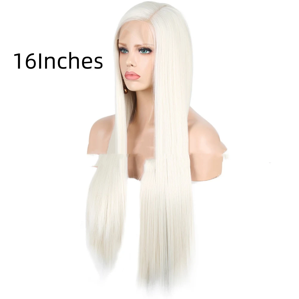 Peruca Front Lace de Fibra Química com Touca e Linha Capilar Natural, proporcionando um visual realista e confortável — foto 17