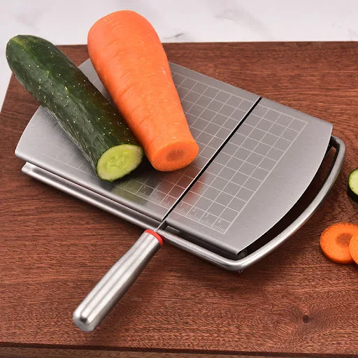 Title 1, Stainless-steel cheese cutter with scale slicer...