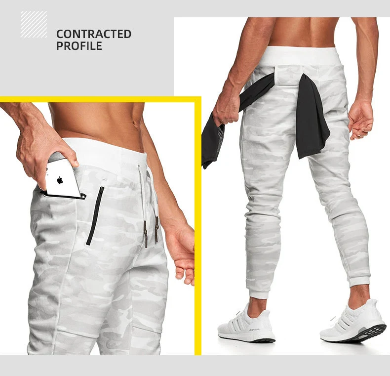 Title 10, Mens Running Sports Pants With Hanging Towel. ...