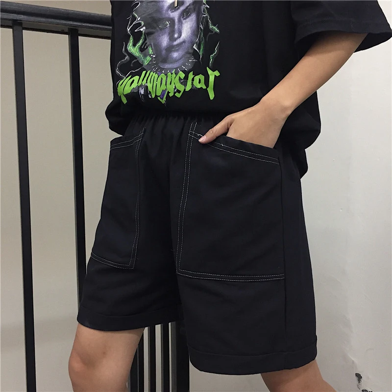 Title 3, Pantalones con bolsillo grande y pespuntes perf...