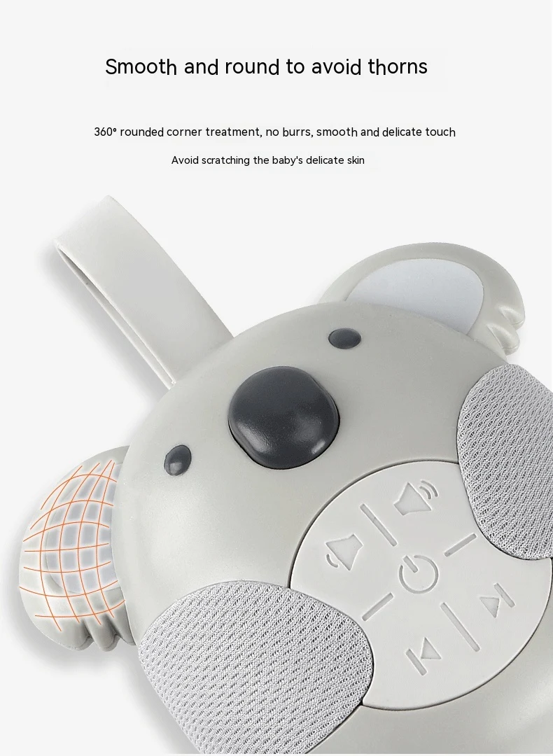 Koala Musical para Bebês, Ajuda a Dormir com Ruído Branco, Brinquedo para Conforto Infantil, Auxilia no Sono e Relaxamento — foto 17