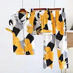 Yellow white black
