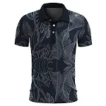 Men's Hawaiian Summer Shirt with Plant Print Short Sleeve Lightweight Breathable Casual Beach Vacation Wear Comfortable — photo 4