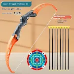 Kids Traditional Bow and Arrow Toy Set Outdoor Sports Parent Child Game for Boys Encourages Physical Activity and Fun Ou — photo 7