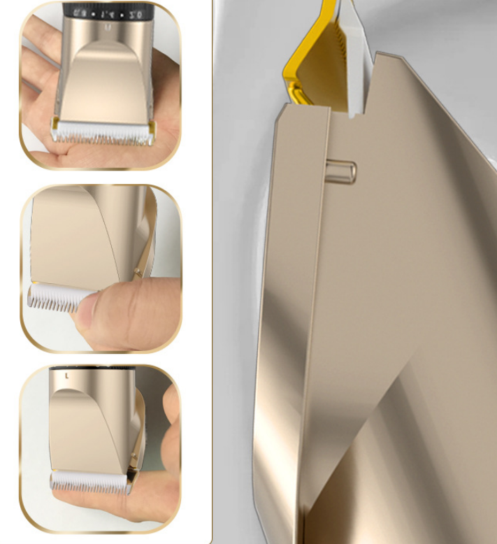 Máquina de Cortar Cabelo Elétrica para Adultos, Crianças e Pets. Barbeador Capilar Seguro para Idosos. Aparador de Cabelo Silencioso e Fácil de Usar. — foto 1