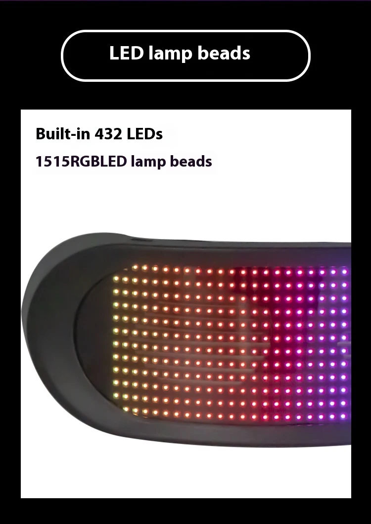 Title 6, Bluetooth Full Color Luminous Glasses Dynamic B...