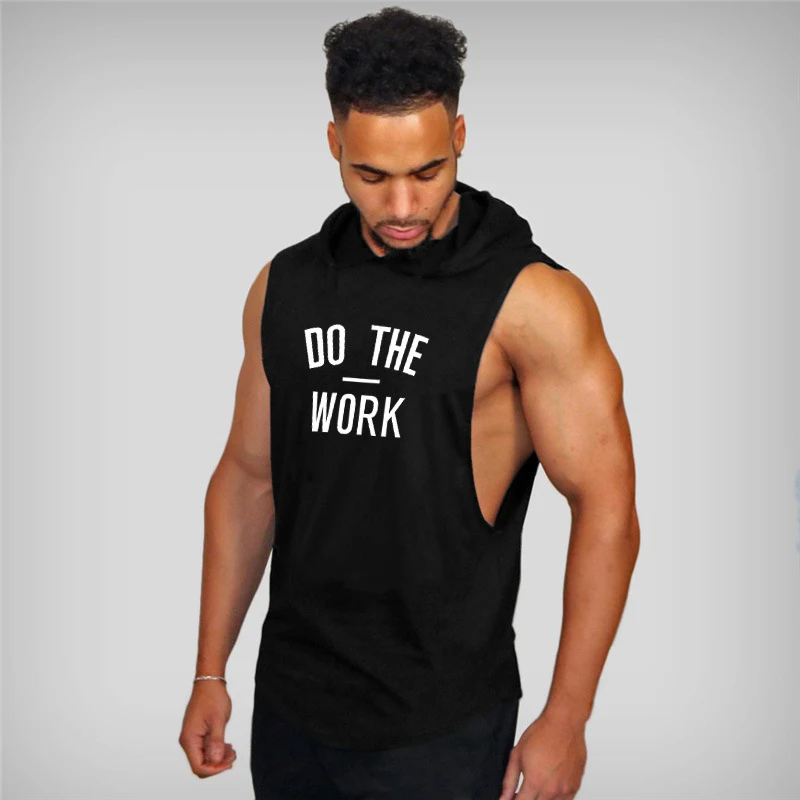 Men's Fitness Vest Sports Hooded Vest — photo 1