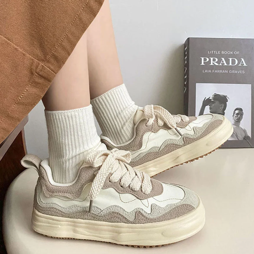 Girl's Casual Sneaker All-matching Platform Shoes. Comfortable and stylish footwear for everyday wear. The perfect shoes — photo 10