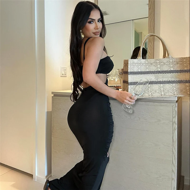 Title 11, High Waist Slim Fit Long Dress Women