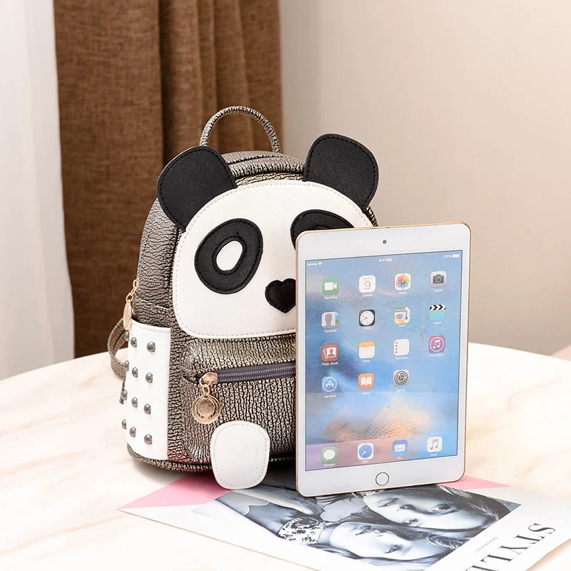 Title 5, Mochila panda de desenho animado para crianças,...