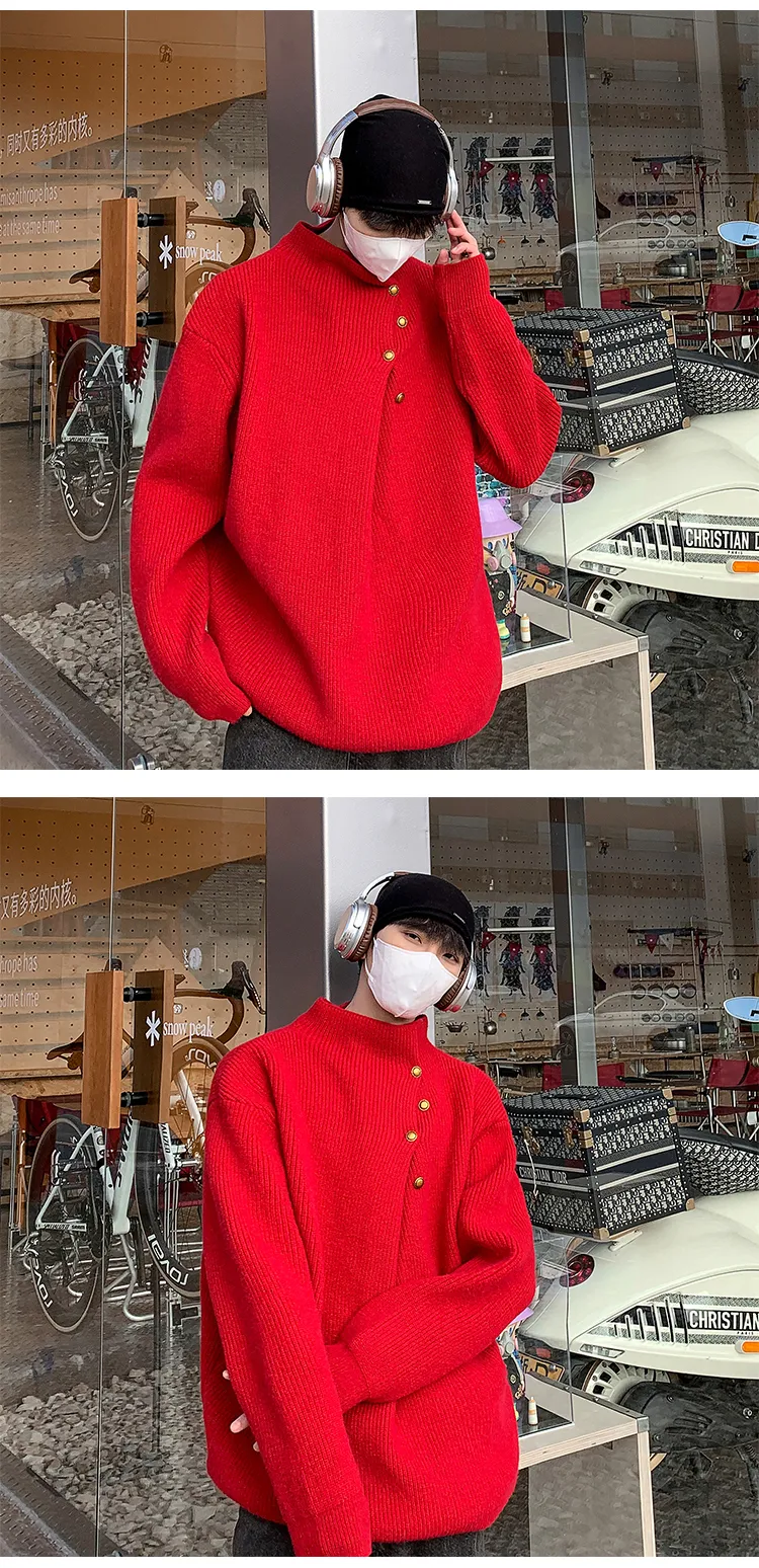 Title 6, Idle Style Diagonal Sweater Jacket delivers com...