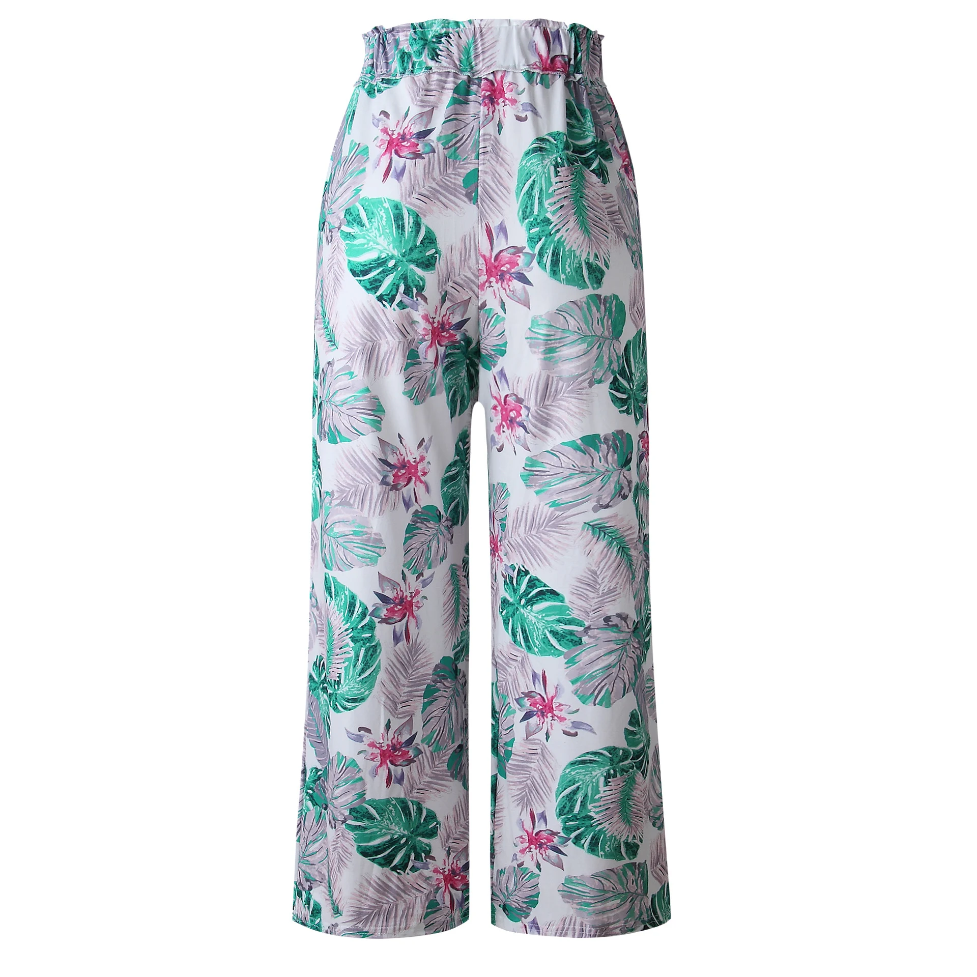 Title 9, Womens summer printed wide-leg pants, comforta...