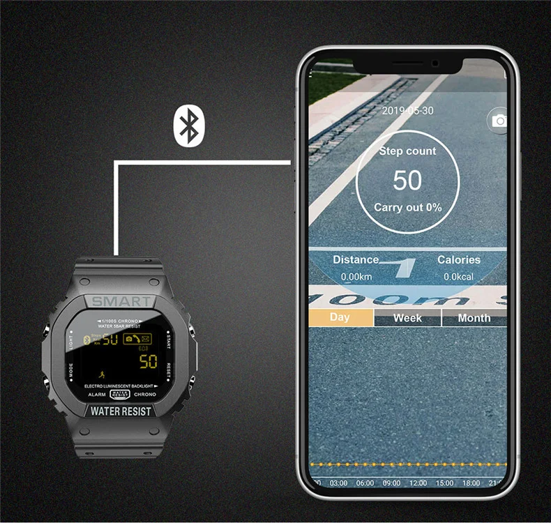 Title 7, LOKMAT MK22 Smartwatch Waterproof Fitness Track...