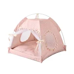 Summer Semi-enclosed Cat Litter Kennel House Mat, providing a comfortable and private space for your cat to relax and st — photo 1
