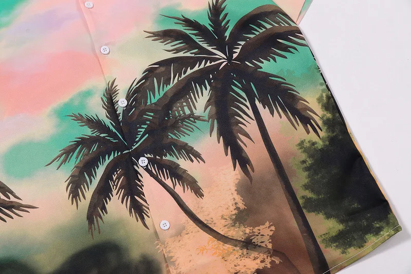 Title 11, Floral Shirt Hawaiian Beach Shirt Loose All-mat...